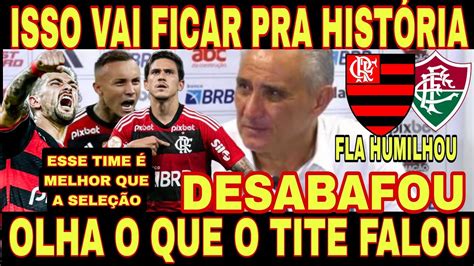 Tite Desabafou E Mandou Essa Na Coletiva Ap S Vit Ria Sobre O