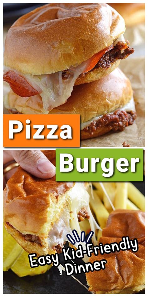 Pizza Burger Recipe Pizza Burgers Burger Beef Dinner