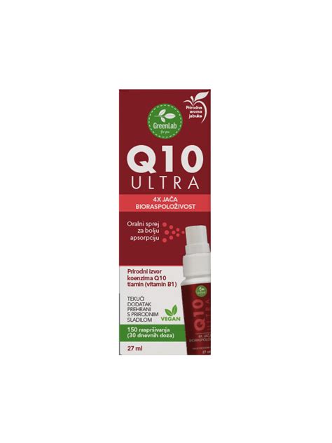 Green Lab Q10 Ultra Sprej 27 Ml Tovarna Zdrave Hrane