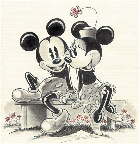 Mickey And Minnie Drawing At Paintingvalley Explore Collection Of