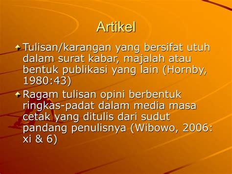 Penulisan Artikel Jurnal Ilmiah Ppt