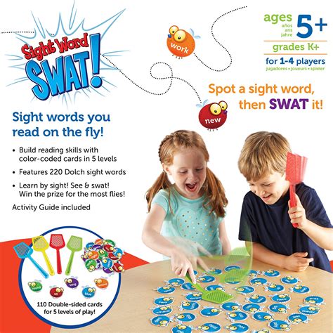 Learning Resources Sight Word Swat A Sight Words Game 114 Pieces