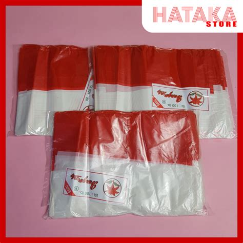 Jual Lembar Bendera Merah Putih Plastik Untuk Hiasan Bendera