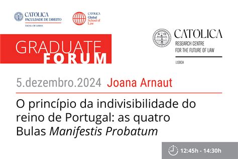 GRADUATE FORUM O princípio da indivisibilidade do reino de Portugal