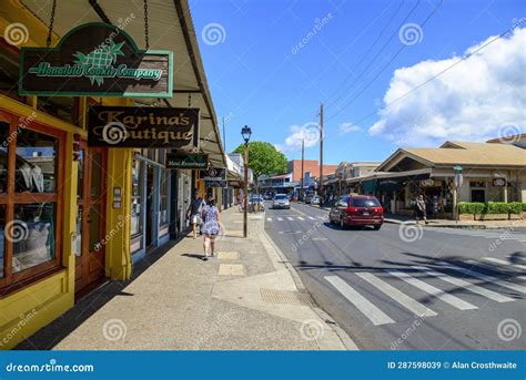 Lahaina Maui - Partial of the Shopping Areas in the Downtown Area ...