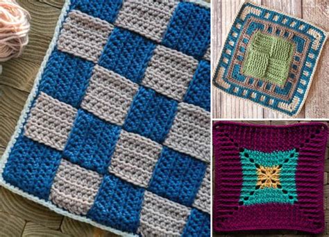 Modern Crochet Afghan Squares