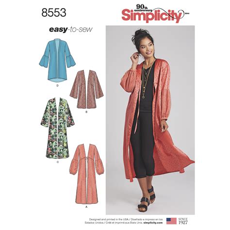 Simplicity Simplicity Pattern 8553 Misses Kimonos