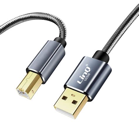 Linq Pleciony Nylonowy Kabel Do Drukarki Usb Metry Port Usb Typu