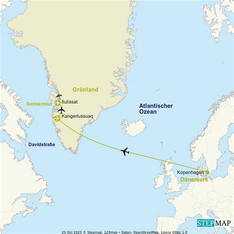 Stepmap Ase S Bm Mit Anreise Vl Ilulissat Landkarte F R