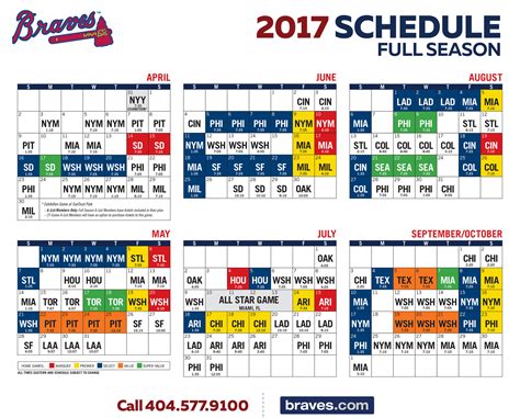 Atlanta Braves Tv Schedule Printable Printable Schedule