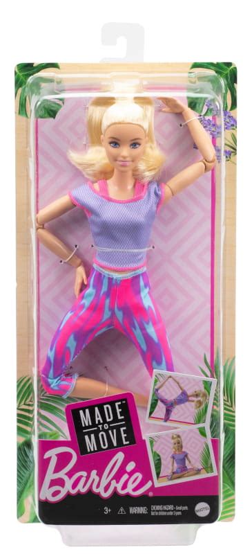 Barbie Lalka Gimnastyczka Made To Move Fitness Joga Lalki