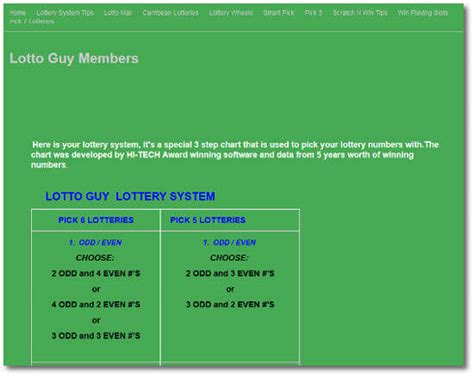 Lotto Guy Lottery System Review