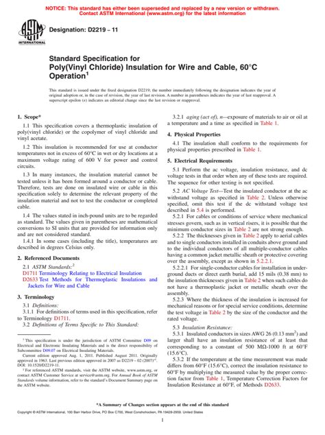 Astm D2219 11 Standard Specification For Polyvinyl Chloride