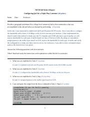 Netw W Lab Docx Netw Week Report Configuring Qos For A