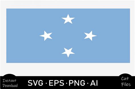 MICRONESIA Country Flag SVG, EPS, AI, PNG Sublimation - Crella