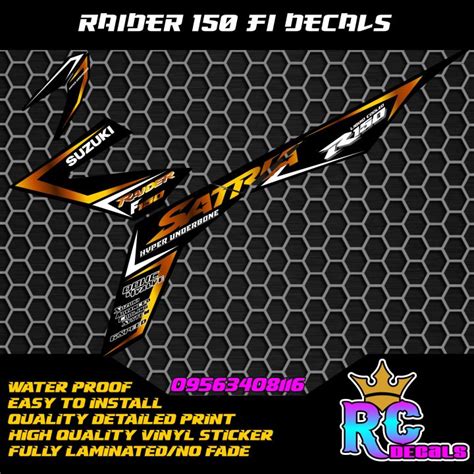 Raider 150 Fi Decals Sticker Lazada PH