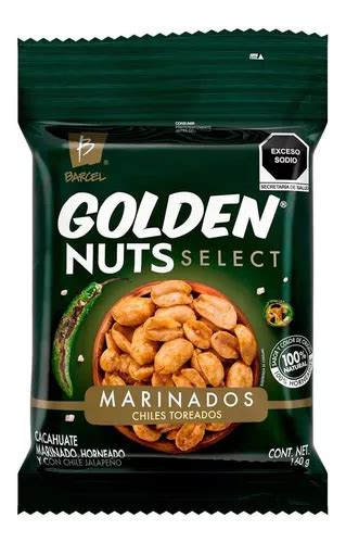 Cacahuates Barcel Golden Nuts Select Chiles Toreados 160g Mercadolibre