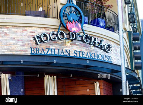 Fogo De Chao Brazilian Steakhouse At Santana Row Shopping Mall In San Jose California Usa Stock