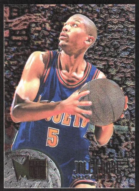 1995 96 Jalen Rose Fleer Metal 27 Pépites Denver Eur 161 Picclick Fr