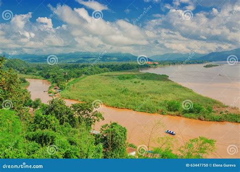 The Region Of The Golden Triangle The View From Thailand To Burma