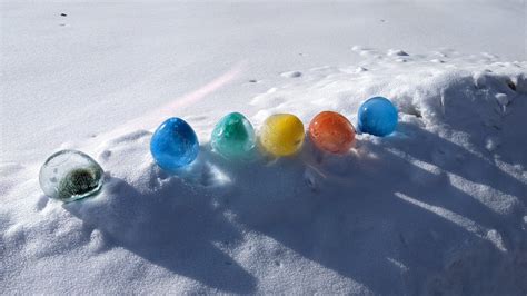 Colorful Frozen Ice Balls 3 Steps Instructables