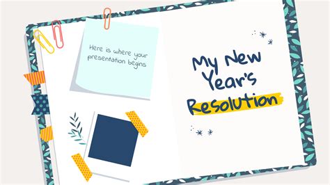 My New Year S Resolution Google Slides Powerpoint Template