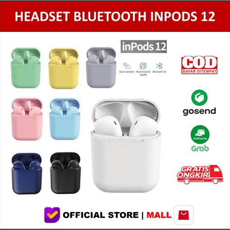 Jual Headset Bluetooth Earphone Inpods I Inpod Macaron Wireless