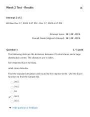 Math Week Test At Pdf Week Test Results Attempt Of