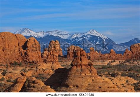 Red Rocks Arches National Park Utah Stock Photo Shutterstock