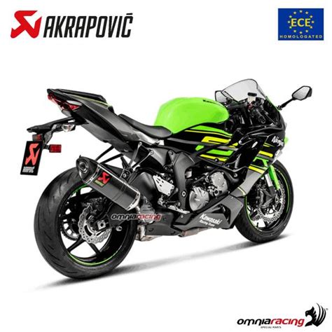 Akrapovic Exhaust Approved Carbon Fibre Slip On Kawasaki Zx6r Ninja