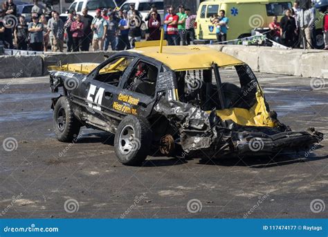 Wrecked Car After Demolition Derby Editorial Photography Image Of