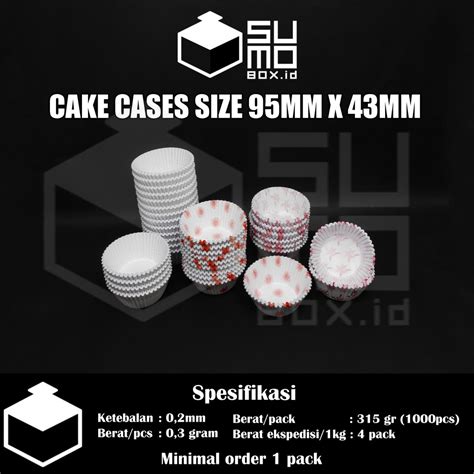 Jual Cup Kertas Alas Motif 95mm Isi 1000pcs Kue Kering Nastar Putih