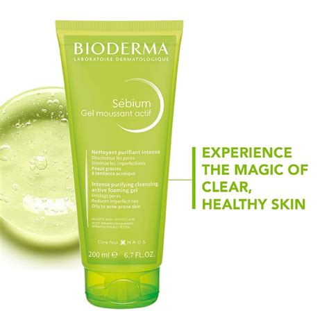 Gel Rửa Mặt Bioderma Sébium Gel Moussant Actif Làm Sạch Sâu Giảm