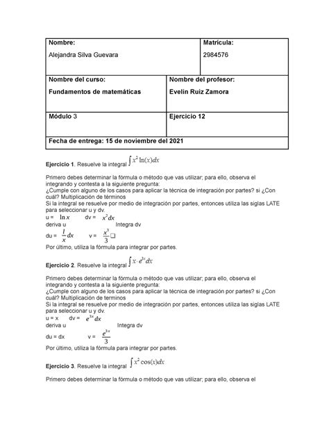 Ejercicio Fundamentos Matematicos Fundamentos Matem Ticos