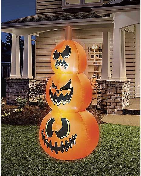 4 Ft Led Pumpkin Stack Inflatable Decorations