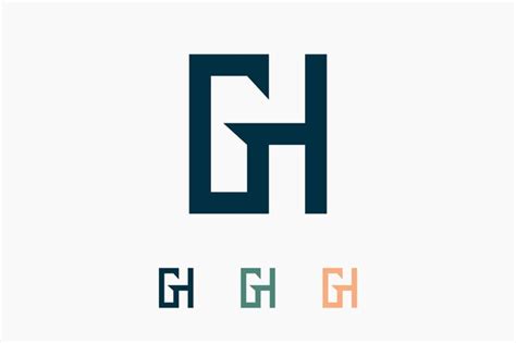 Premium Vector Initials Letter Logo Design With Letter Gh Concept