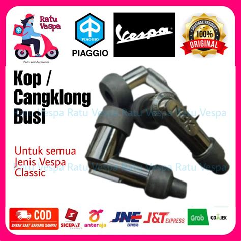 Jual Kepala Cangklong Kop Busi NGK Vespa VBB Super Sprint PX Spartan