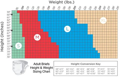 Tena Brief Sizing Chart A Visual Reference Of Charts Chart Master