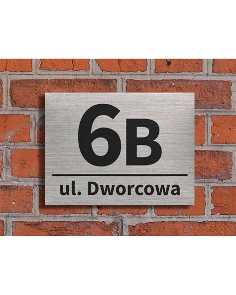 Numer Domu Tabliczka Adresowa Aluminium X Sklep Internetowy Fil Ar