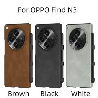 Luxury Kickstand Frosted Leather Pc Magnetic Flip Case Oppo Find N G