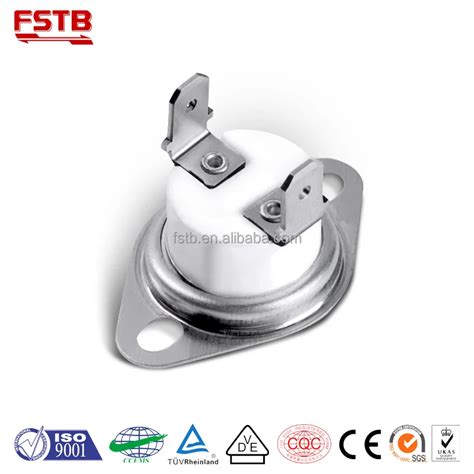 Bimetal Heating Limit Switch Ceramic High Temperature Ksd Thermostat