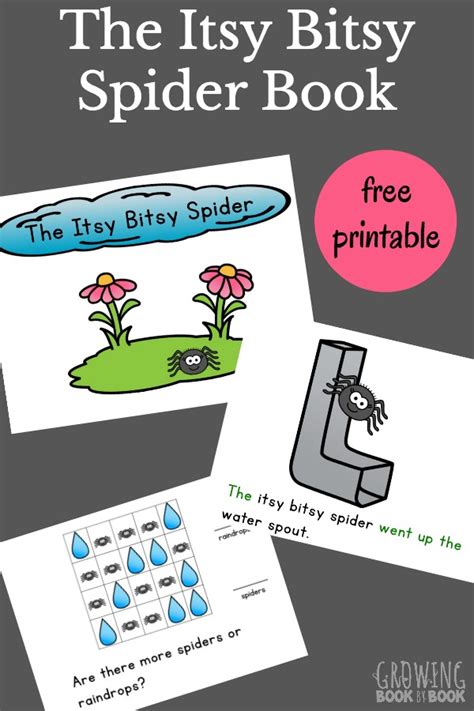 Itsy Bitsy Spider Printable Interactive Book