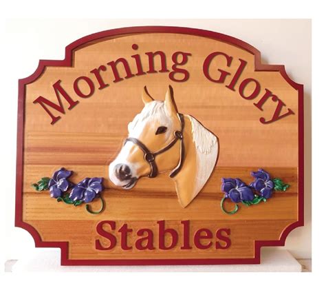 Equestrian Signshorse Farm Signs Horse Signs Equine Signs Carved