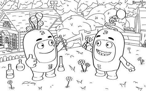 Top 22 Printable Oddbods Coloring Pages - Online Coloring Pages