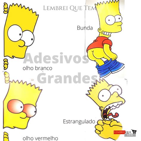 Adesivo Bart Simpson Carro Caminh O Lembrei Que Tem