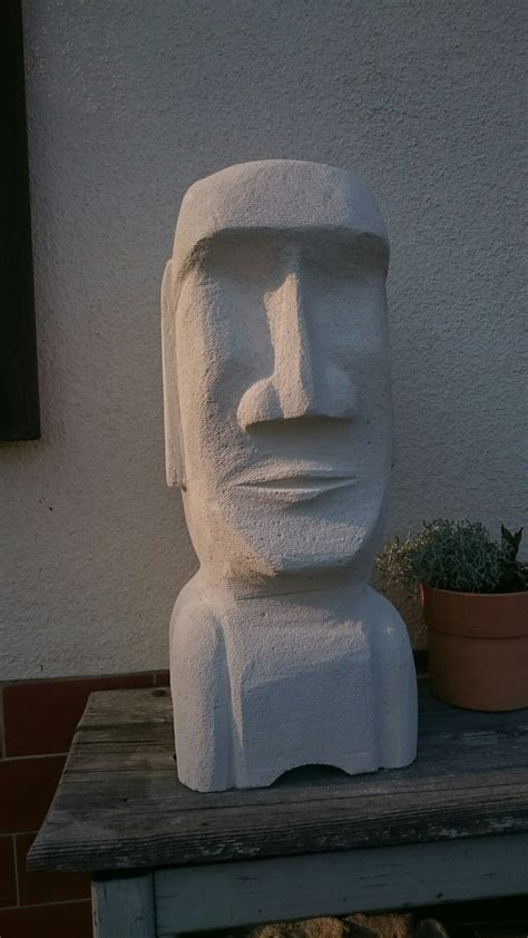 Moai Aus YTONG Snow Sculptures Sculpture Art Back Garden Design