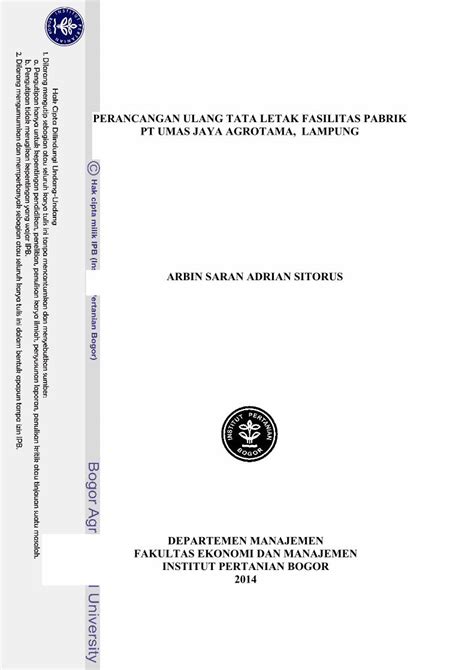 Pdf Perancangan Ulang Tata Letak Fasilitas Pabrik Pt Area