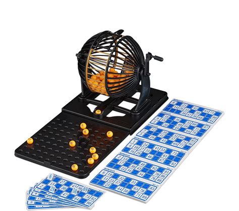 Relaxdays Bingo Boulier Boules Cartes Plateau Coulissant