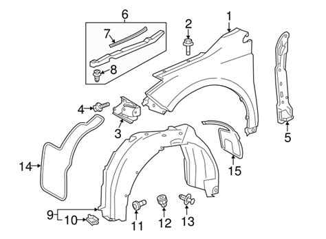 Toyota Avalon Fender Liner Oem Vehicle Parts