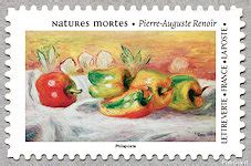 Phil Ouest Timbre De Pierre Auguste Renoir Nature Morte Aux